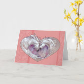 グリーティングカード – ペガサスハート (黄色い花)