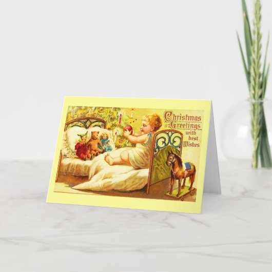 グリーティングカード – ホリデーアート – ヴィンテージクリスマス4 シーズンカード (正面)