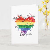 グリーティングカード レインボーハート - 愛がすべて必要 (黄色い花)