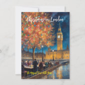 グリーティングカード「ロンドンのクリスマス」 ノートカード (正面)