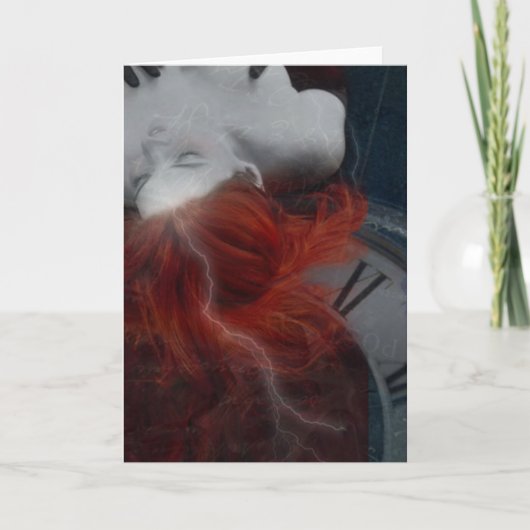 グリーティングカード：ヴィンテージ赤 カード (正面)