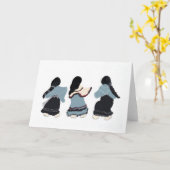 グリーティングカード – 世界の間のトーン (黄色い花)