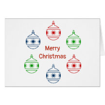 グリーティングカード – 休日オーナメント