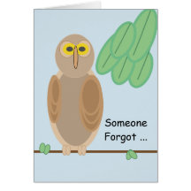 グリーティングカード – 分岐のフクロウ