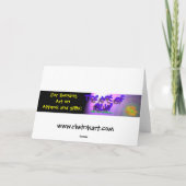 グリーティングカード – 午後のジャズ (裏面)