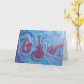 グリーティングカード – 午後のジャズ (黄色い花)