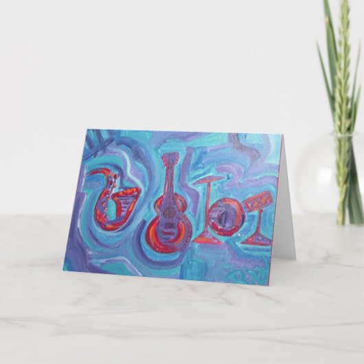 グリーティングカード – 午後のジャズ (正面)