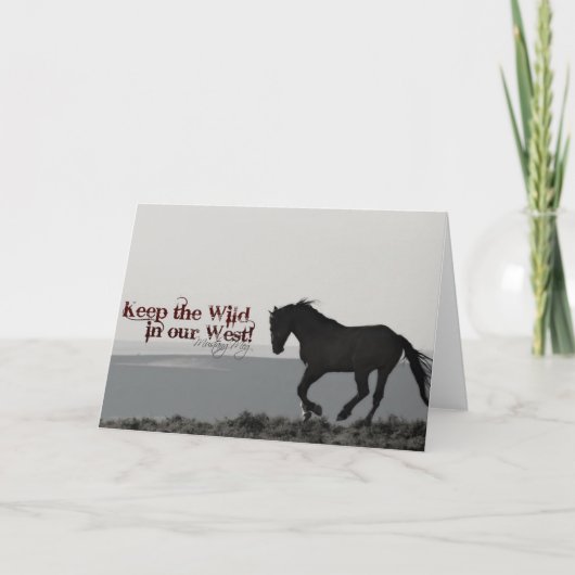 グリーティングカード「名誉」。.西保に荒れ果てた！ カード (正面)