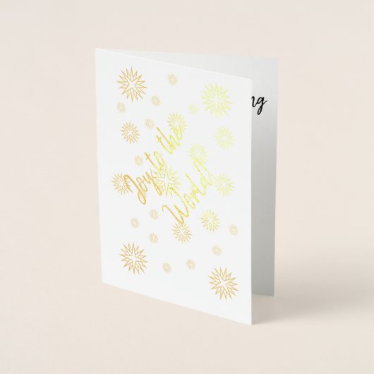 グリーティングカード – 喜ばしいフォイルスター 箔カード (正面)