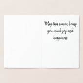 グリーティングカード – 喜ばしいフォイルスター 箔カード (内部)