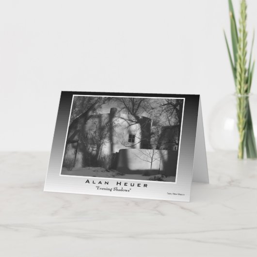 グリーティングカード – 「夕べの影」 (正面)