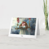 グリーティングカード、妖精 カード (裏面)