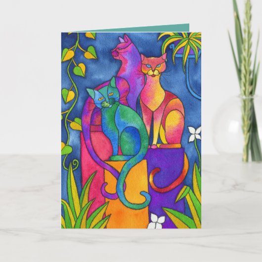 グリーティングカード – 座誇りを持った席 (正面)