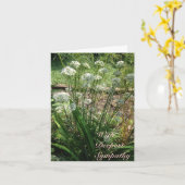 グリーティングカード – 悔やみや弔慰 (黄色い花)