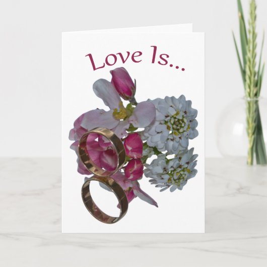 グリーティングカード。愛は… カード (正面)