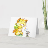 グリーティングカード – 愛、友情、家族 サンキューカード (正面)