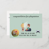 グリーティングカード>感謝状 箔シーズンポストカード (正面/裏面)