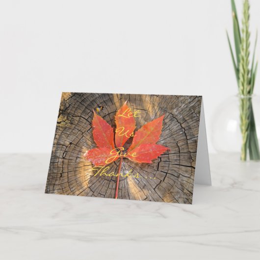 グリーティングカード – 感謝祭 –  シーズンカード (正面)