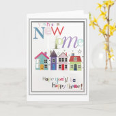 グリーティングカード – 新しいホーム (黄色い花)