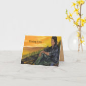 グリーティングカード : 暖かい気持ちを込めて (黄色い花)