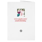 グリーティングカード、標準のホワイトレベル付き (裏面)