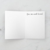 グリーティングカード「母の日を幸せに」ピンクの花 カード (内部)