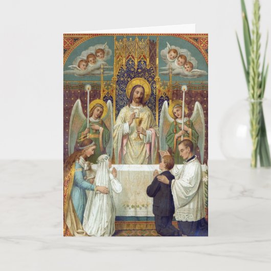 グリーティングカード:畏敬の念で停止(引用文と挨拶) カード (正面)