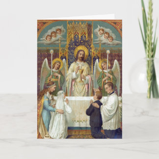 グリーティングカード：畏敬の念で停止(引用文と挨拶) カード