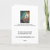 グリーティングカード：「目覚め」 カード (裏面)