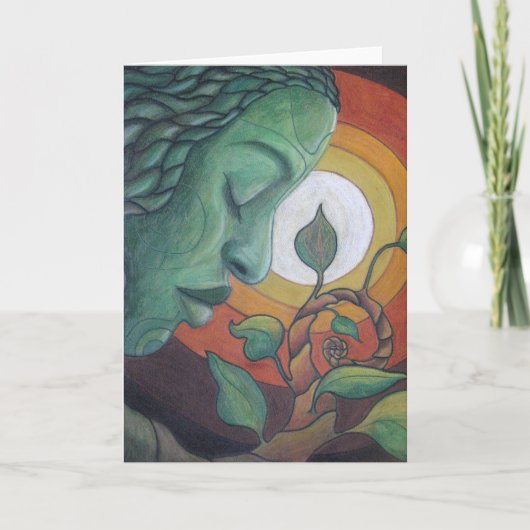 グリーティングカード：「目覚め」 カード (正面)