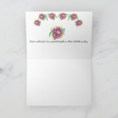 グリーティングカード：結婚式おめでとうございます カード (内部)