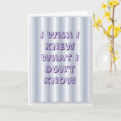 グリーティングカード「自分が知らないことを知りたい」 カード (黄色い花)