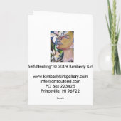 グリーティングカード：「自己修復」 カード (裏面)