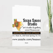 グリーティングカード：「自由大切」 カード (裏面)