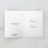 グリーティングカード：「自由大切」 カード (内部)