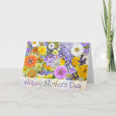 グリーティングカード-花と蝶 カード (正面)