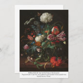 グリーティングカード「花の花瓶」 | マタイ6:28-29 招待状 (正面/裏面)