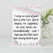 グリーティングカード | 親、メンターの心のこもったカード シーズンカード (スタンド正面)