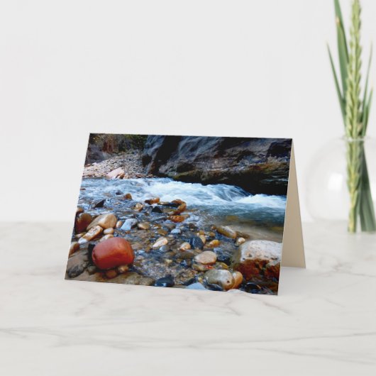 グリーティングカード、赤い岩、内空白の部 カード (正面)