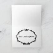 グリーティングカード – 金ゴールドユニコーン (内部)