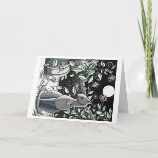 グリーティングカード：静かな会話 カード (正面)