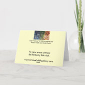 グリーティングカード：「鹿の女性」 カード (裏面)