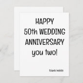 グリーティングカード、50周年記念カード – おもしろカード シーズンカード (正面/裏面)