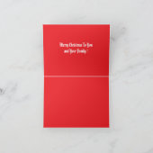 グリーティングカード – 9枚のトナカイ サンキューカード (内部)