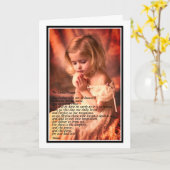 グリーティングカード – A祈りの言葉 (黄色い花)