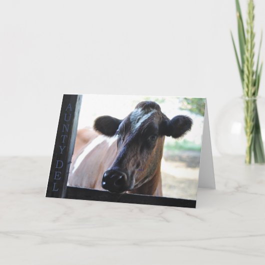 グリーティングカード： Aunty Del カード (正面)