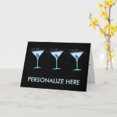 グリーティングカード – BLUE MARTINI (黄色い花)