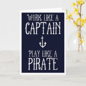 グリーティングカード – Captain/Pirate (黄色い花)