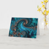 グリーティングカード – F1203 "Moonlight Corals" 3 (黄色い花)