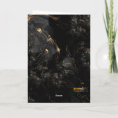 グリーティングカード – F1671 "Golden Lava" (裏面)